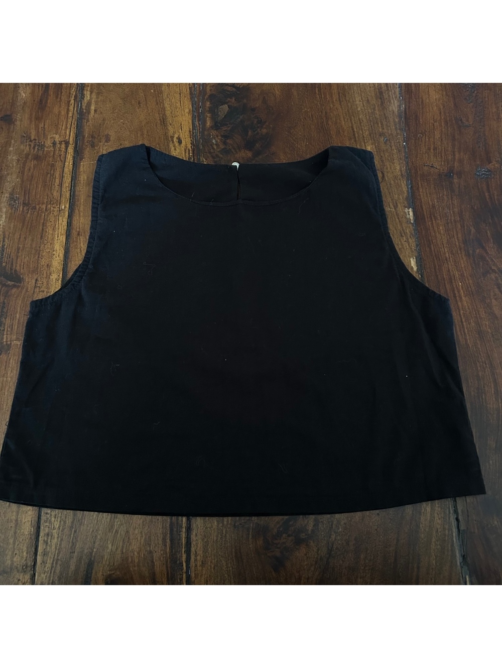 Black cotton Crop Top- plaza-core, fairycore, prep